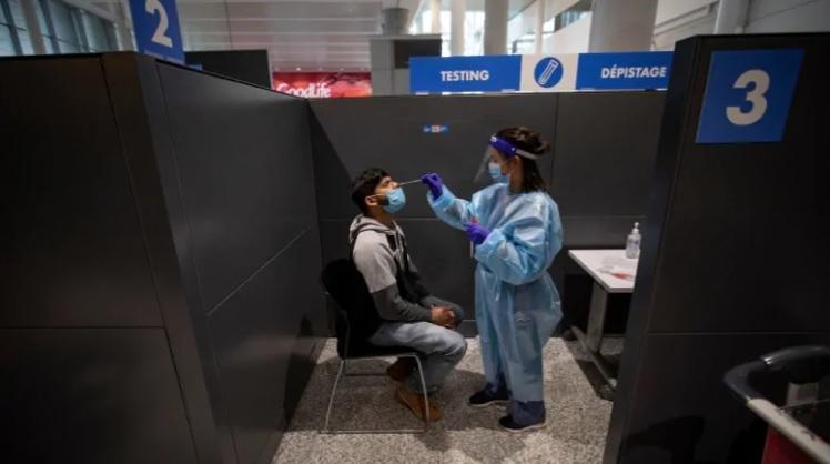 抵加的国际旅客须进行核酸检测服务。CBC