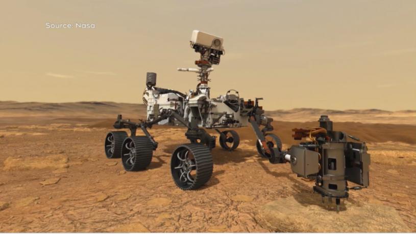 火星探测车“毅力号”成功登陆。 NASA