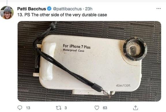 巴克斯在推特上贴出的亨特手机照片。推特
