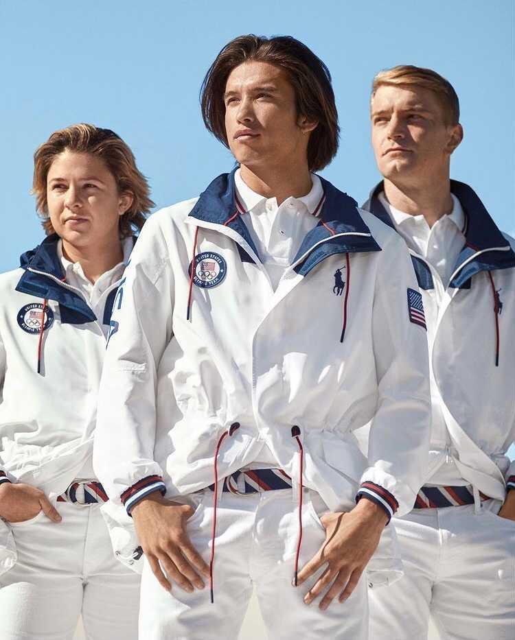 美國奧運團剛公布由Polo Ralph Lauren設計的制服式樣。網上圖片 