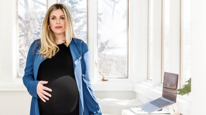 格里菲斯在懷孕期間成功為公司籌集到5,300萬元資金。Joanna Griffith/CTV