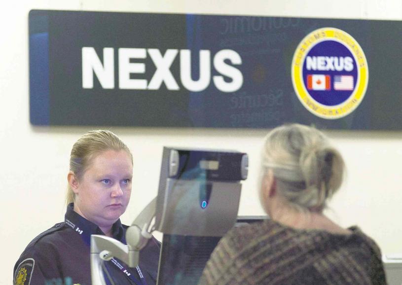 NEXUS是加美两国的快速入境通关计划，让预先通过审查的低风险旅客以简易流程通关。加通社