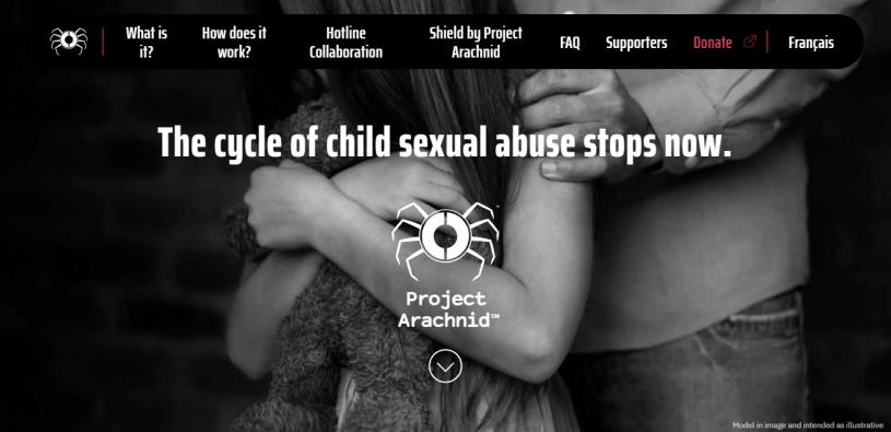 加拿大保護兒童中心發起「蜘蛛計劃」，在網上搜尋及舉報兒童性侵犯內容。C3P