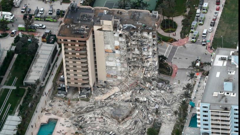 截至周六，迈阿密塌楼事件死亡人数增至5人，超过150人下落不明。CTV