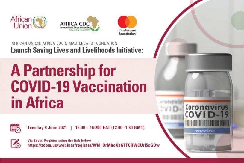 萬事達卡基金會宣布捐出13億美元，助非洲5,000萬人獲得新冠疫苗。網上圖片