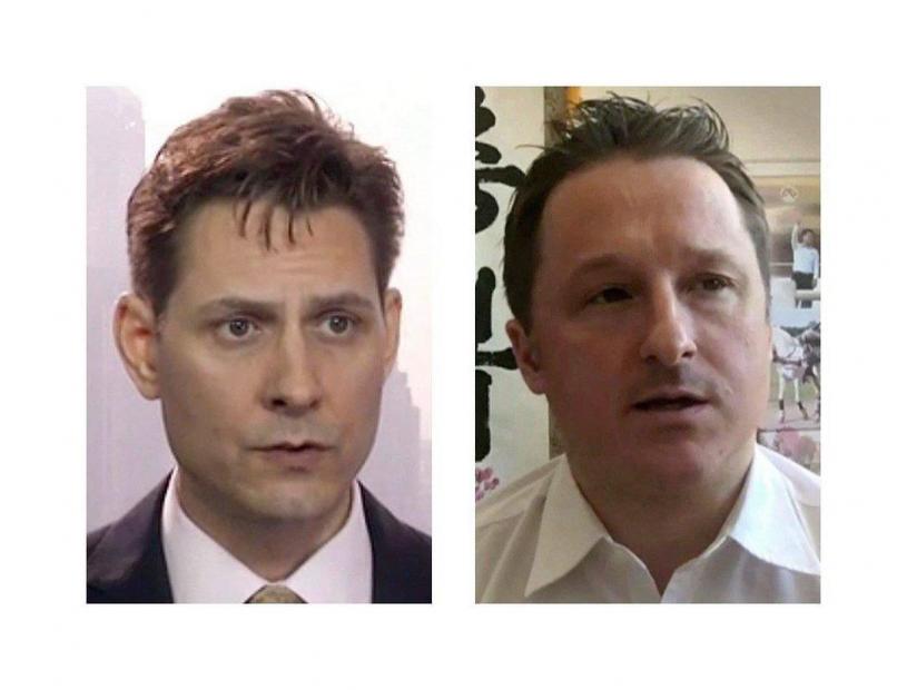 两名遭中国拘禁的加拿大人康明凯（Michael Kovrig）与斯帕弗（Michael Spavor）。星报资料图