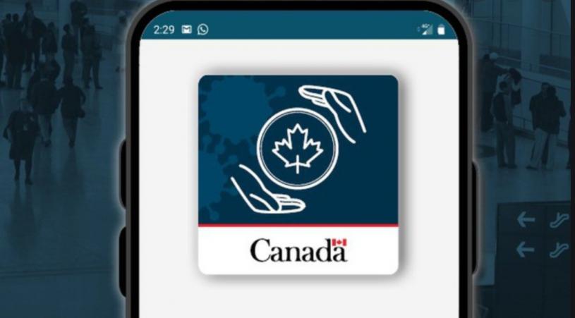 ArriveCAN應用程式為前來加拿大的航空旅客所設。網上圖片