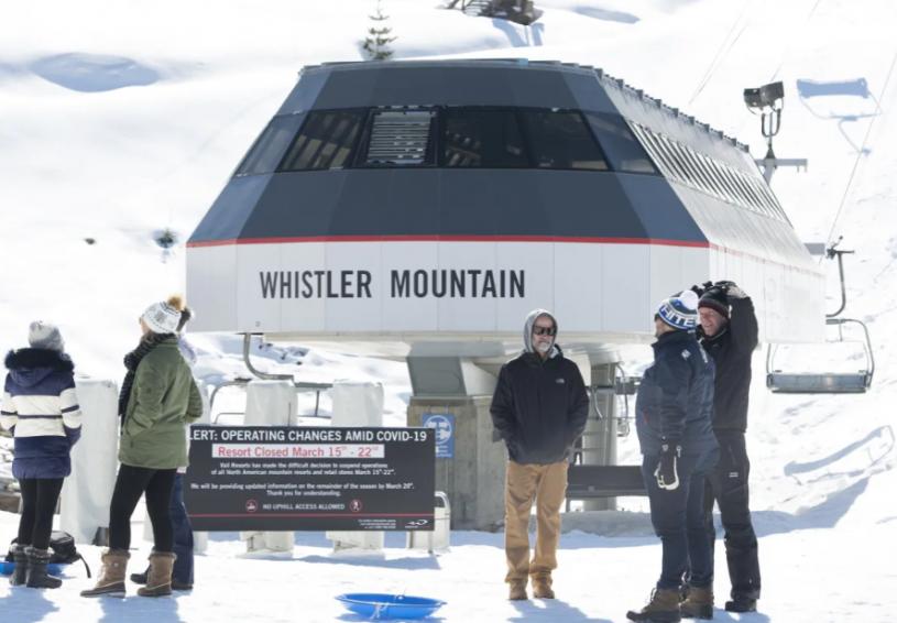 新冠疫情令服務行業人手短缺，威斯勒企業擔心滑雪季節會出現營運問題。加通社