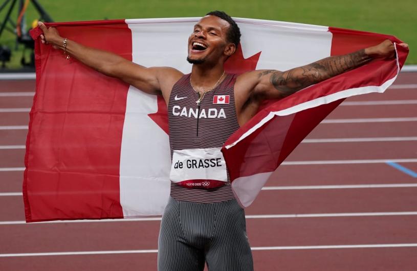 加拿大飞人德格拉西在男子200米短跑摘金，可获得2万元奖金。加通社