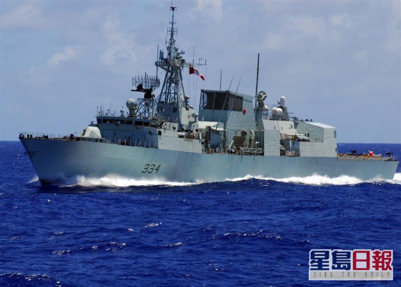 加美军舰行经台海，中国表示强烈反对。网上图片