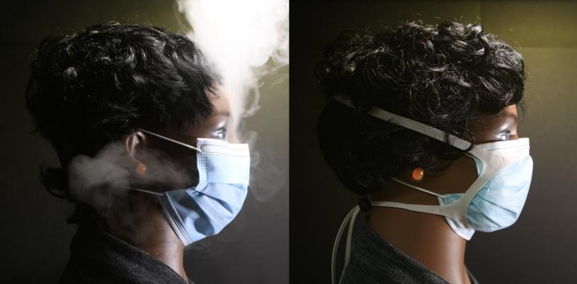 威斯康辛大学的研究显示，口罩框(mask fitter)可令外科口罩更紧贴面部，减少脸颊和鼻梁位置渗漏。 威斯康辛大学