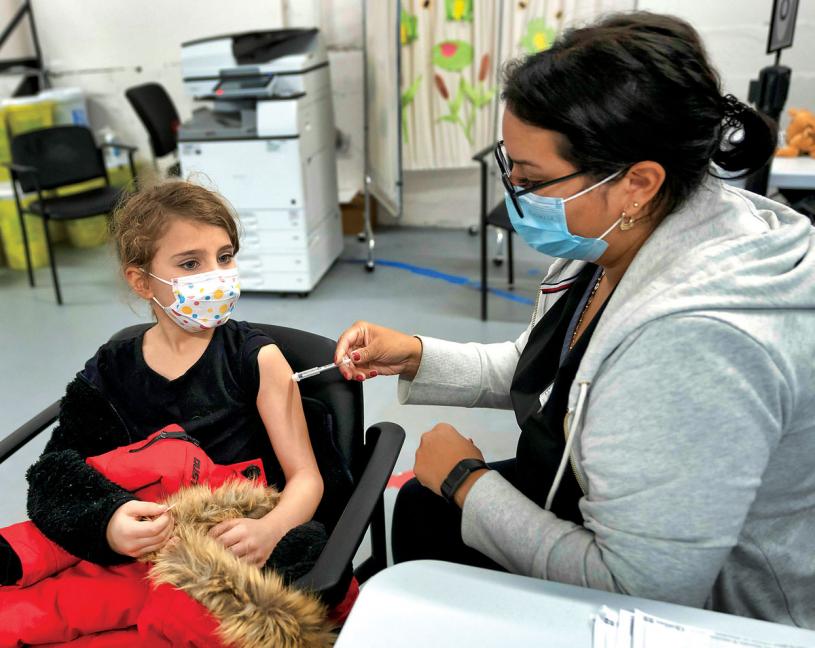 卑詩省5至11歲的兒童接種率僅逾50%。加通社資料圖