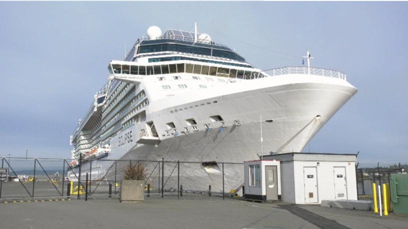维多利亚周六迎来两年来首艘邮轮。  CTV图片