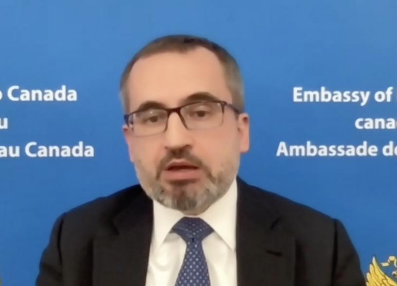 俄罗斯驻加拿大大使史提宾诺夫。（CTV电视截图）