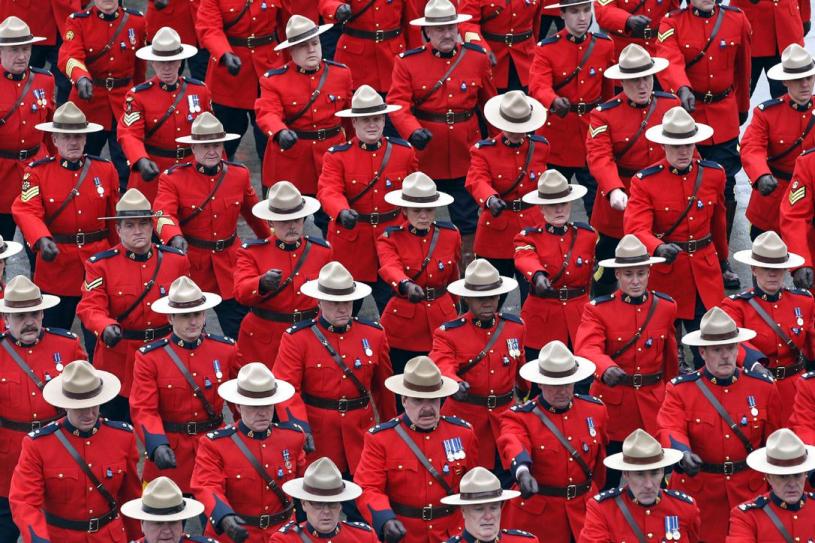 加拿大的皇家骑警。加通社资料图片