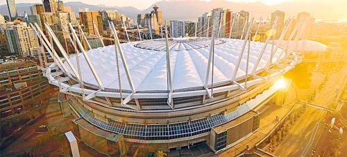 ■若北美成功获得主办权，卑诗体育馆将是主办足球赛的首选场馆之一。网上图片 