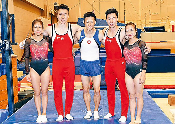 ■香港体操队派出三男两女，角逐今届亚运五个项目。郭晋朗摄