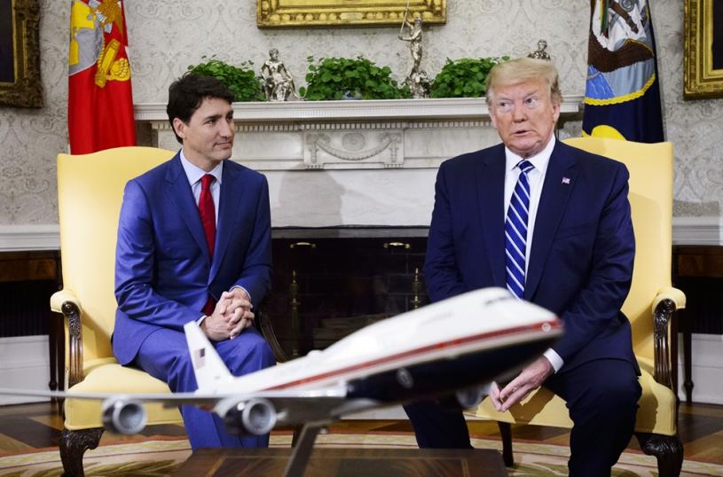 Prime Minister Justin Trudeau meets with U.S. President Donald Trump at the White House in Washington, D.C. on Thursday, June 20, 2019. THE CANADIAN PRESS/Sean Kilpatrick