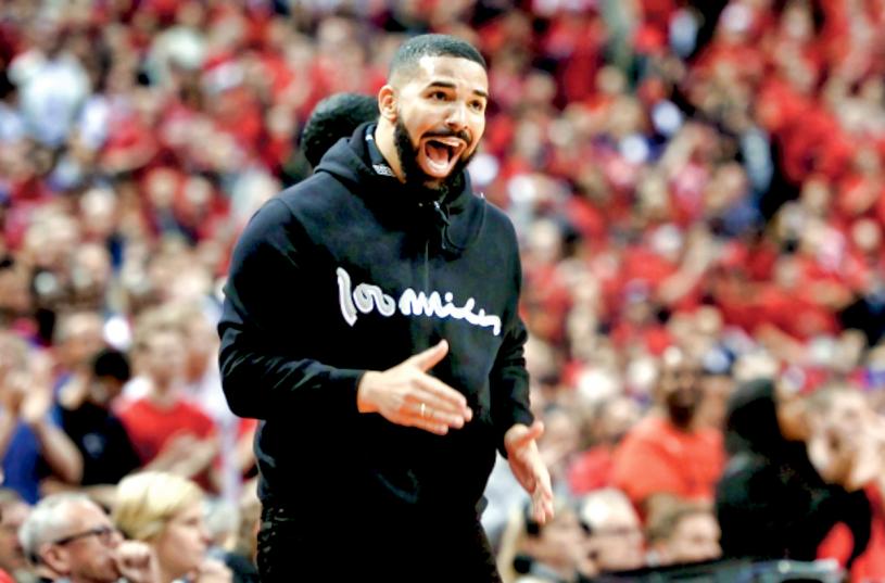 ■由於加國說唱歌手Drake是猛龍隊的代表，三藩市一電台暫停播放他的音樂。加通社
