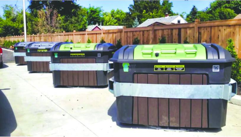 紐馬克市計劃裝設的新式垃圾箱。紐馬克市府圖片
