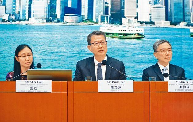  财政司司长陈茂波公布多项支援企业和市民的“派糖”措施。