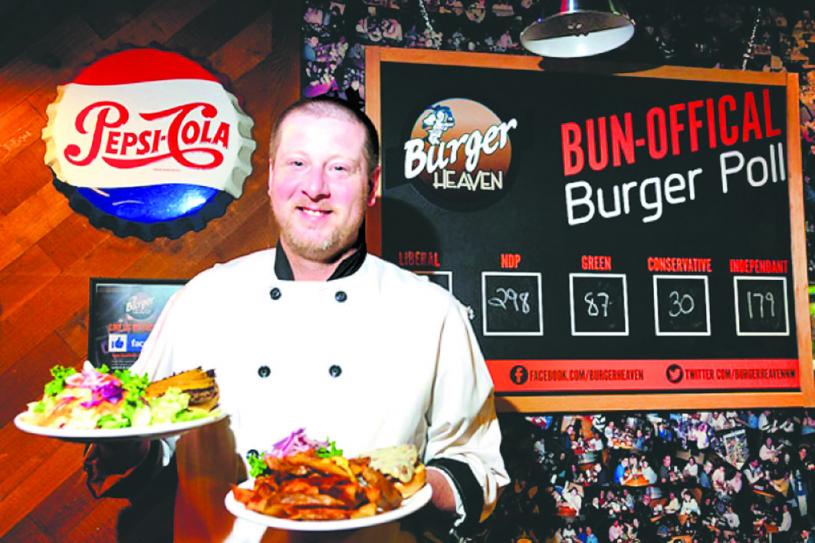 Burger Heaven的“选举汉堡”是否准确，10月21日自有分晓。网上图片