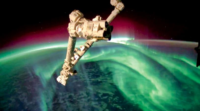 在国际太空站运作的“加拿大臂”，由科技公司MDA生产。NASA