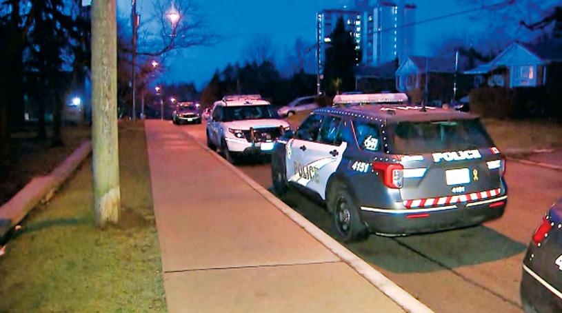 ■多伦多城东发生刺人案现场。CP24