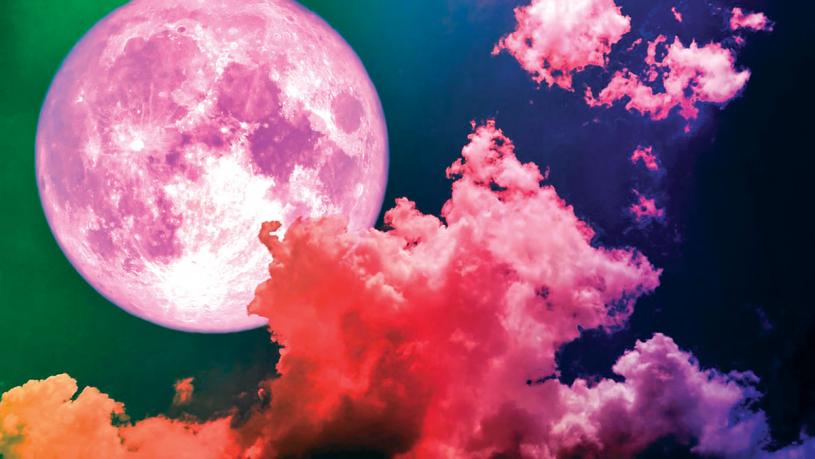■4月26日將出現超級粉紅月亮。  網上圖片