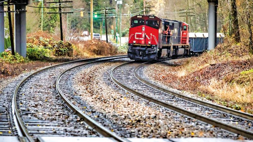 ■CN铁路宣布推出一项新的战略计划。加通社资料图片