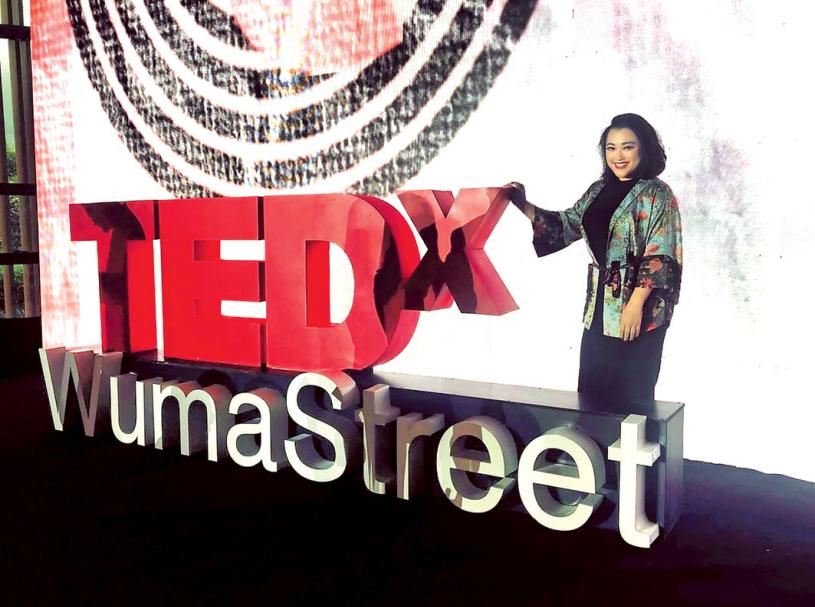 王亚晶曾参与TEDx演讲。受访者提供