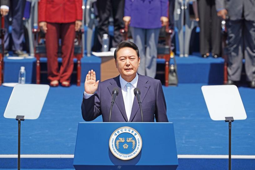 韩国现任总统尹锡悦。资料图片