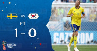 【世界盃F組】瑞典隊1-0險勝韓國