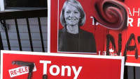 【聯邦大選】約克區候選人宣傳牌遭塗上「卍」標誌
