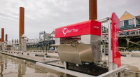 列治文漁人碼頭新裝設置  專門收集菲沙河上漂浮廢物
