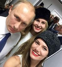 普京與佳麗selfie「嬲爆爆」　
