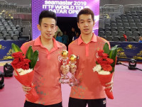 香港乒乓男雙組合 世巡賽卡塔爾站決賽奪金