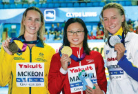 华裔女将百米蝶泳 冀为加国夺得金牌