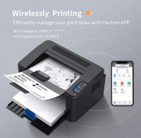 在家也可以打印！Pantum 黑白激光打印机$119.99！