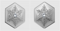 加拿大铸币厂推出首枚六角形硬币  雪花造型美极了
