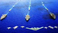 “威慑”中国？︱美5航母舰队正齐聚西太平洋　二战以来罕见