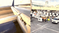聯合航空波音客機飛行途中機翼受損　緊急降落丹佛機場  FAA調查