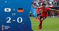 【世界杯F组】德国0:2韩国，历史第一次出局
