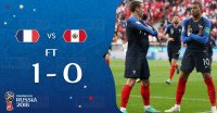 【世界杯C组】法国1-0小胜秘鲁 提前确定出线