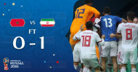 【世界杯B组】伊朗战胜摩洛哥 相隔20年再于决赛周打胜仗！