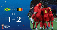 【世界杯】比利时2:1战胜巴西晋级四强