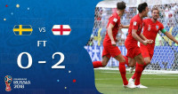 【世界杯1/4决赛】英格兰 2-0 战胜瑞典