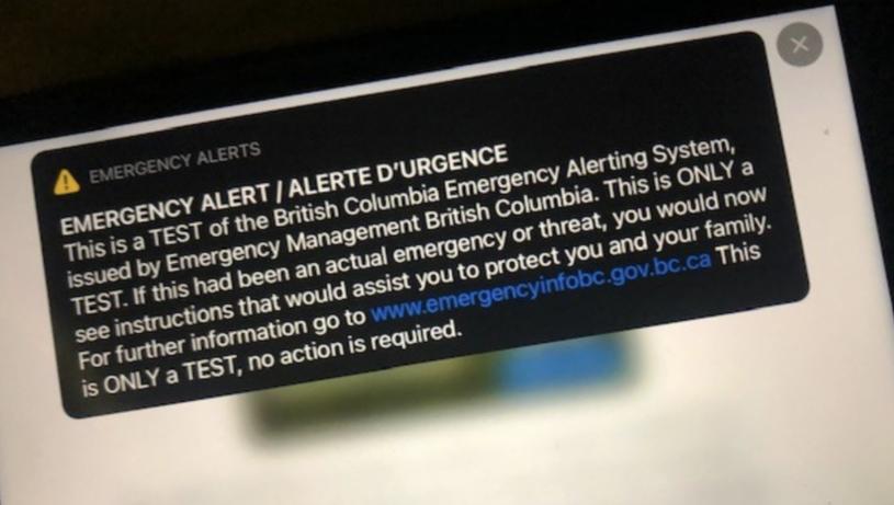 卑诗紧急事件协调机构正试图努力扩大公共警报系统的应用范围。  CTV