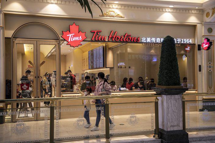 Tim Hortons目前在中国已有400家分店。网上图片