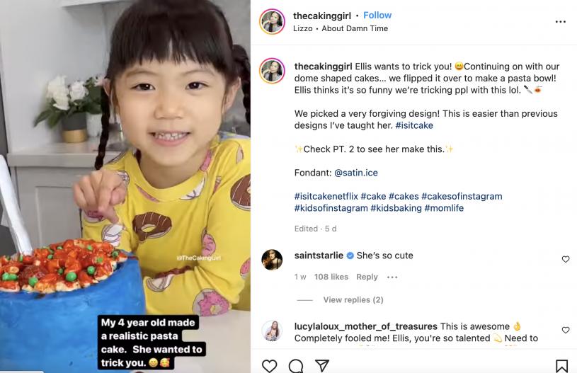 母女倆的Instagram帳戶擁有超過155,000名粉絲。IG